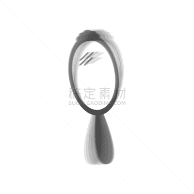 手镜,标志,图标,灰色,白色,闪亮的,图像,速成食品,小的,移动式