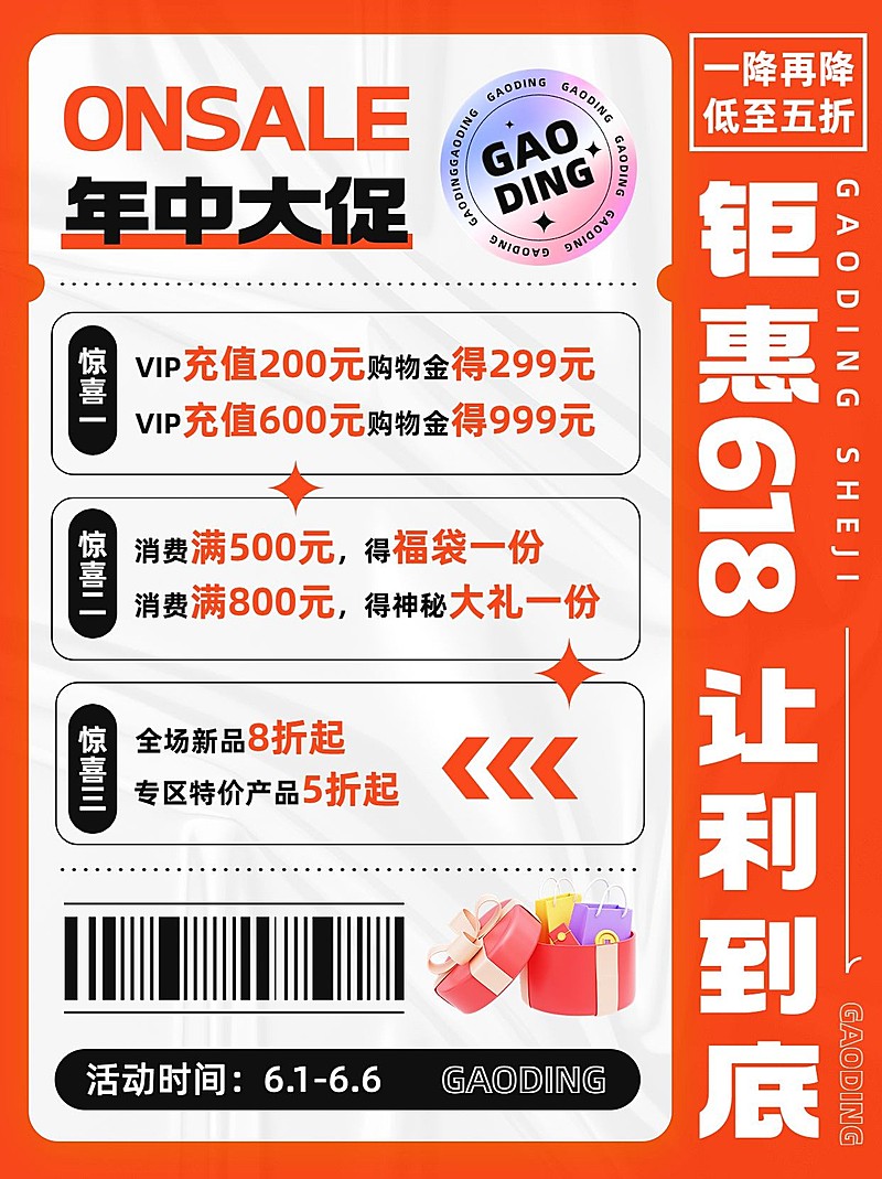 618促销活动小红书配图