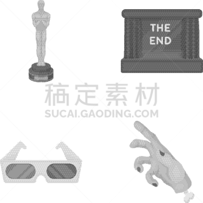 奥斯卡奖,奖,眼镜,三维图形,分离着色,商务,窗帘,技能,收集