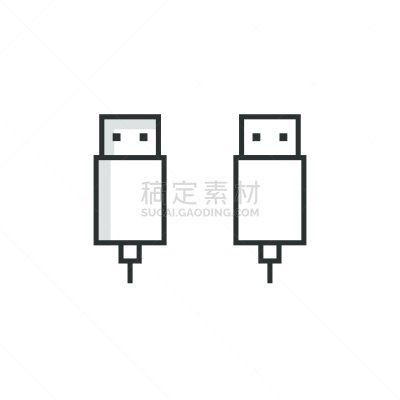 usb线,绘画插图,扁平化设计,计算机图标,矢量,数字化显示,网线插头,计算机,插座,背景分离