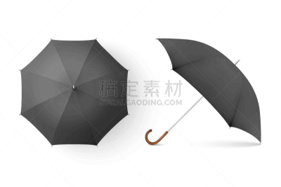 三维图形,黑色,空白的,伞,男人,女人,户外,季节,白色,写实