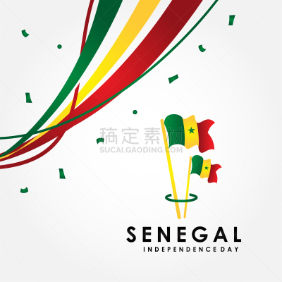 塞内加尔,矢量,美国国庆日,背景,设计