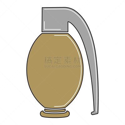 手榴弹,计算机图标,分离着色,自动的,暴力,背景分离,警官,剪贴画,绘画插图,符号