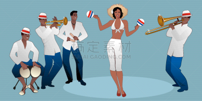 自然美,舞蹈,进行中,沙球,拉丁文,四个人,乐队,梅伦格舞,夏天,休闲