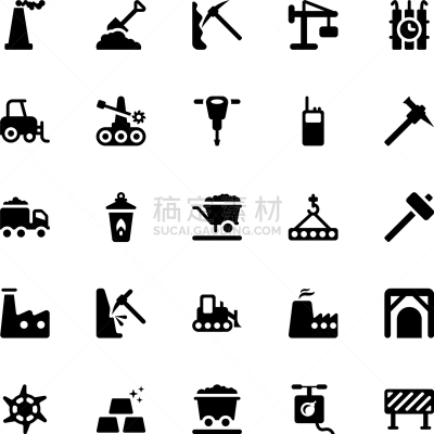 符号,叉车,采矿业,秤,矢量,工厂,建筑施工屏障,挖掘,探险