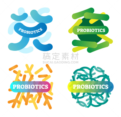 生物学,健康,绘画插图,创造力,图表,图标集,益生菌,矢量,细菌