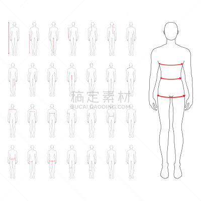时尚,男人,插图画家,背景分离,肖像,技术,臀,模板,女人,时装模特