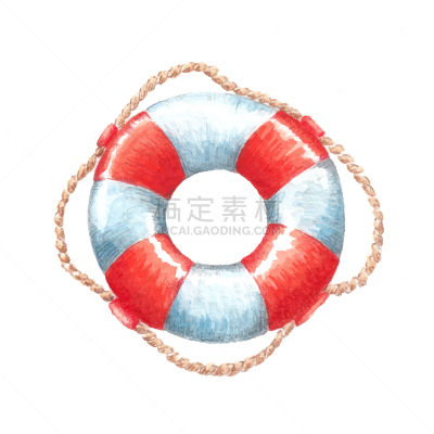 浮标,绘画插图,红色,矢量,水彩画,白色,船,风险,安全,安全设备