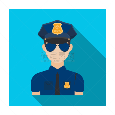 分离着色,警官,计算机图标,可爱的,制服,纽约,男人,图像,合伙