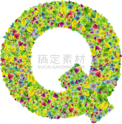 清新,叶子,植物园,多色的,字体,请柬,字母,多样,信函,问候