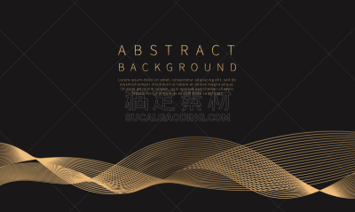 线条,华贵,绘画插图,黄金,抽象,波形,背景,高雅,矢量,华丽的