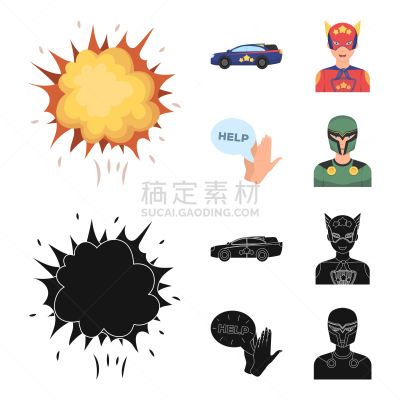 蜘蛛网,烟,计算机图标,火,分离着色,男人,汽车,收集