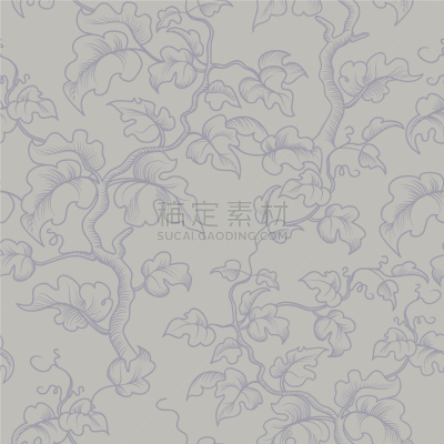华丽的,枝,植物,四方连续纹样,自然,卷着的,高雅,脆弱,图像,花