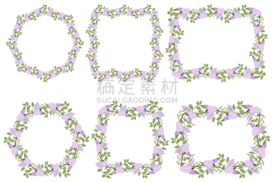 高雅,叶子,丁香花,花环,可爱的,华丽的,请柬,背景分离,纺织品,边框