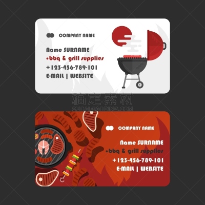 商务,设备用品,绘画插图,香肠,名片,烤肉串,矢量,饮食产业,烤串,烧烤