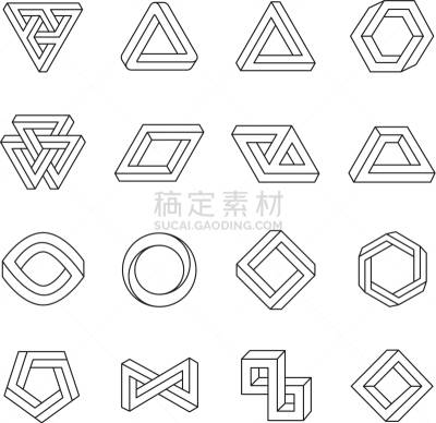 逆境,分离着色,形状,几何形状,品牌名称,几何学,奇异的,三维图形,布置