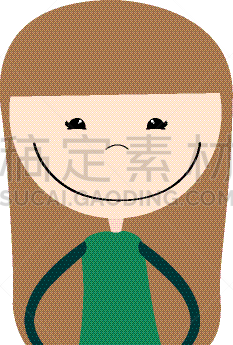 可爱的,性格,女孩,肖像,图像,女人,自然美,小的,画画,爱