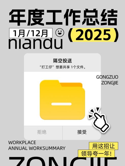 年终年末工作总结汇报小红书套装小红书封面预览效果