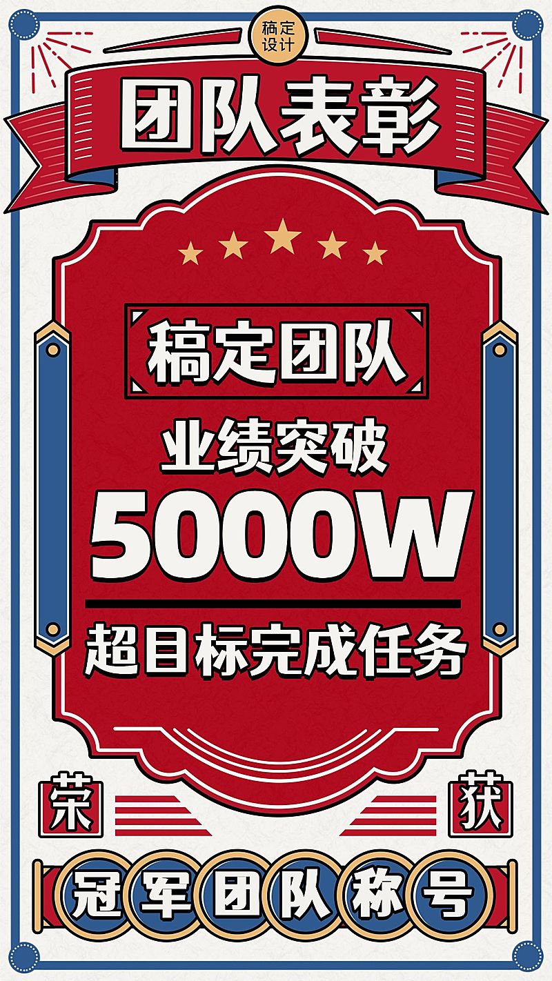 微商团队喜报团队表彰喜庆创意