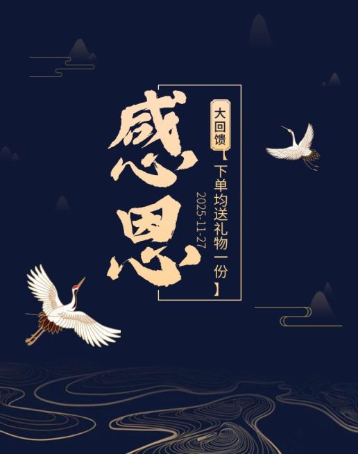 感恩节大回馈海报预览效果