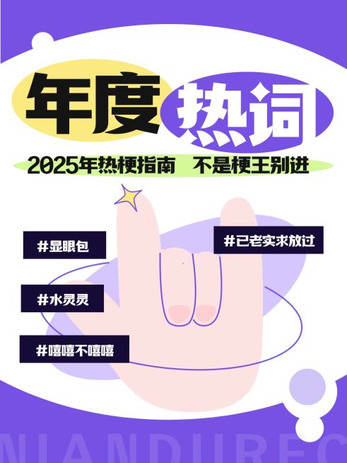 2024流行语年终年底热词小红书封面预览效果