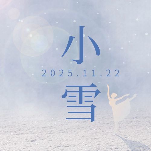 小雪节气祝福问候实景剪影白雪公众号次图预览效果