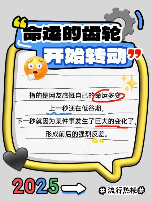 年终年度热词趣味热梗可爱膨胀风emoji套系小红书配图预览效果
