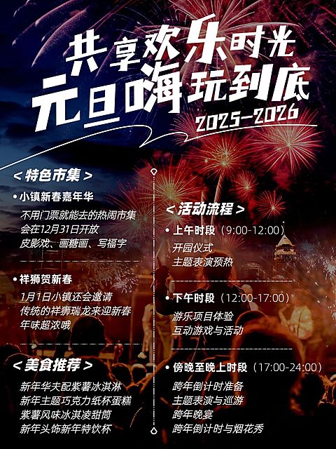 新年元旦跨年嗨玩活动小红书配图