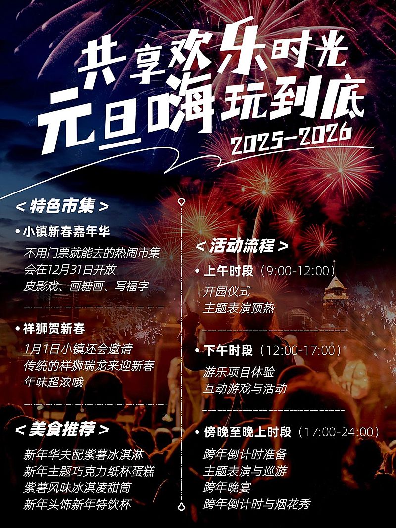 新年元旦跨年嗨玩活动小红书配图