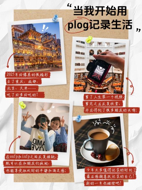 个人年度总结晒照plog小红书封面aigc预览效果