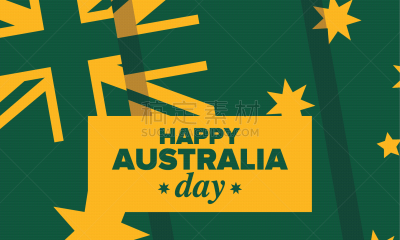 贺卡,一月,australia day,澳大利亚文明,幸福,矢量,国内著名景点,背景,袋鼠