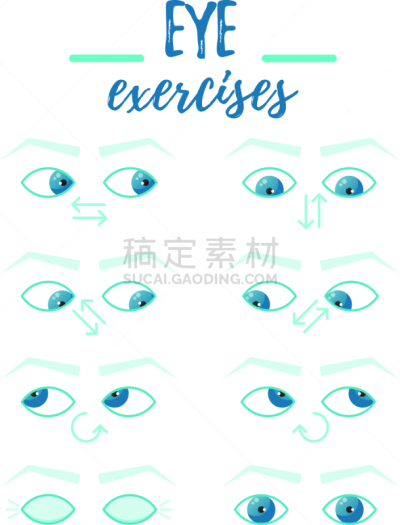 验光师,矢量,人的眼睛,绘画插图,平坦的,松弛练习,信息图表,健康保健,符号