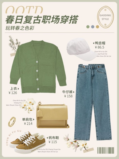 服饰箱包女装攻略指南小红书封面预览效果