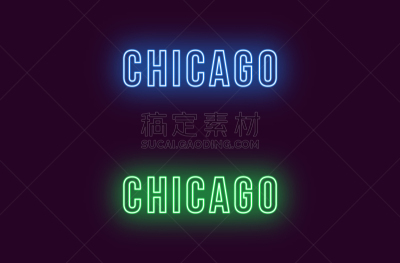 芝加哥市,城市,文字,美国,霓虹灯,品牌名称,短语,伊利诺斯州,单词,信函