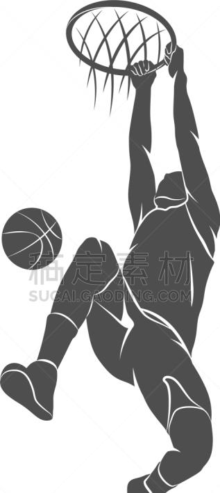 球,篮球运动员,篮子,专业人员,运动,阴影,动作,行动,剪影