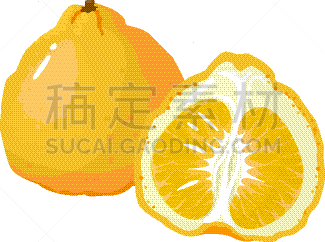 清新,分离着色,白色,动画片,素食,食品,维生素,果汁,熟的,桔子