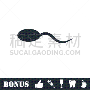 精子,平坦的,计算机图标,疤,人,形状,几何形状,圆形,概念,游泳