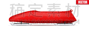 侧面视角,长橇,田径运动员,两个物体,分离着色,红色,季节,男人,休闲