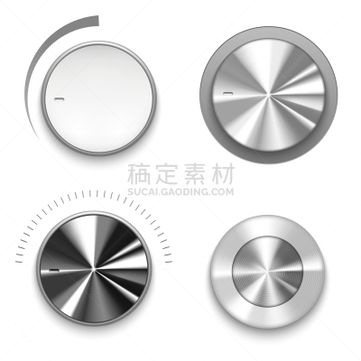 技术,音量旋钮,金属,钢铁,时髦的,图像,写实,联系