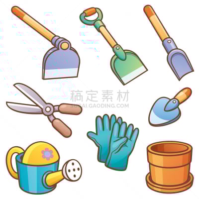 园艺器具,农业,季节,景观设计,图像,公园,设备用品,乐器,矢量,收集