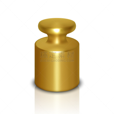 3d realistic metal golden calibration