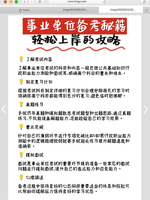 教育事业单位备考攻略手帐风小红书内页