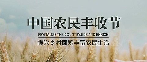 通用中国农民丰收节宣传实景公众号首图