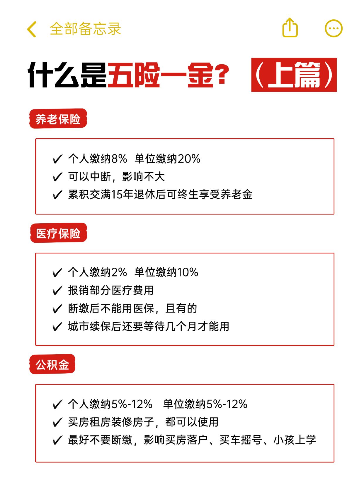 点击进入编辑 金融社保就业五险一金知识科普备忘录小红书套装小红书配图预览效果