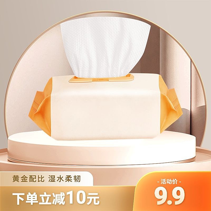 双十二年终好价节家居百货湿纸巾主图/直通车