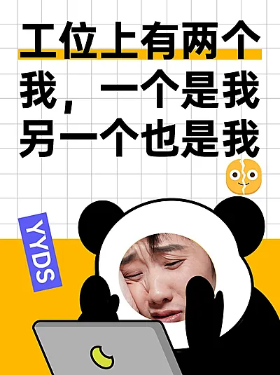 春节打工人摸鱼文学小红书封面