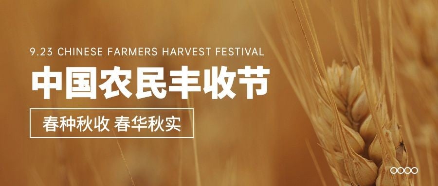 通用中国农民丰收节宣传实景公众号首图预览效果