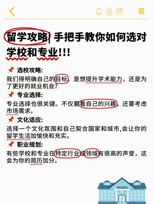 教育留学攻略指南小红书配图预览效果