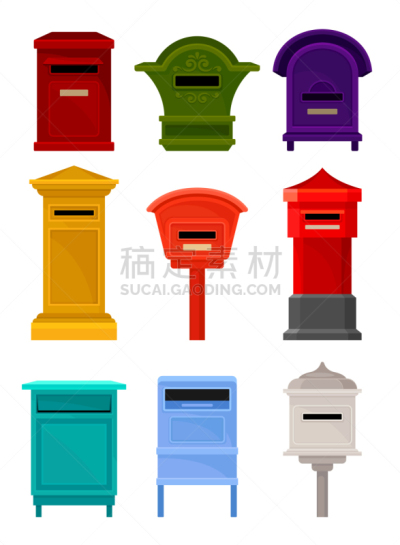 邮箱,容器,白色,分离着色,传统,手机游戏,金属,电子邮件,布置,收集