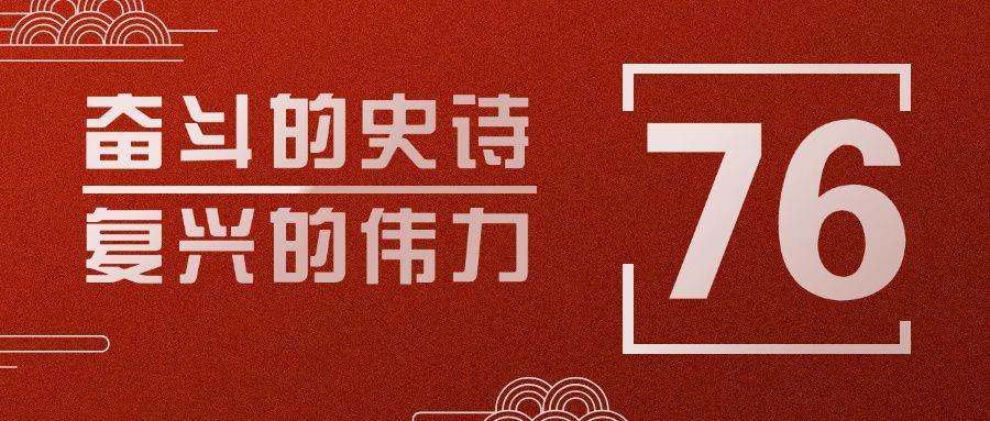 十一国庆节庆祝74周年公众号首图预览效果